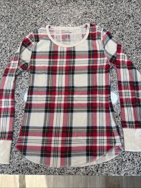 Old Navy Plaid waffle tee